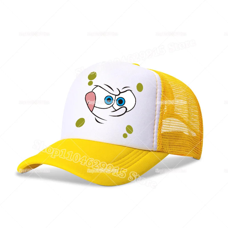 SpongeBobs SquarePants Baseball Cap Cartoon Anime Print Kids Adult Hat Summer Outing Athleisure Adjustable Sun Hats Fashion Gift