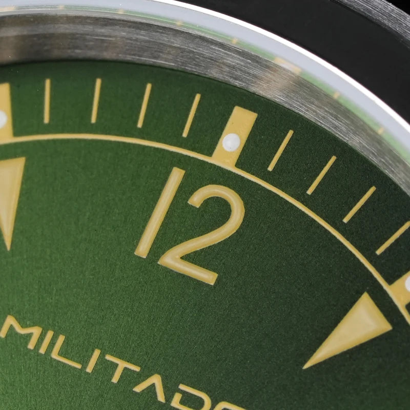 Militado ML08 Vintage Quartz Watch Ronda 515 Movement Ar Sapphire Mirror 38Mm Wrist Watch Date Super Luminous Waterproof Watches