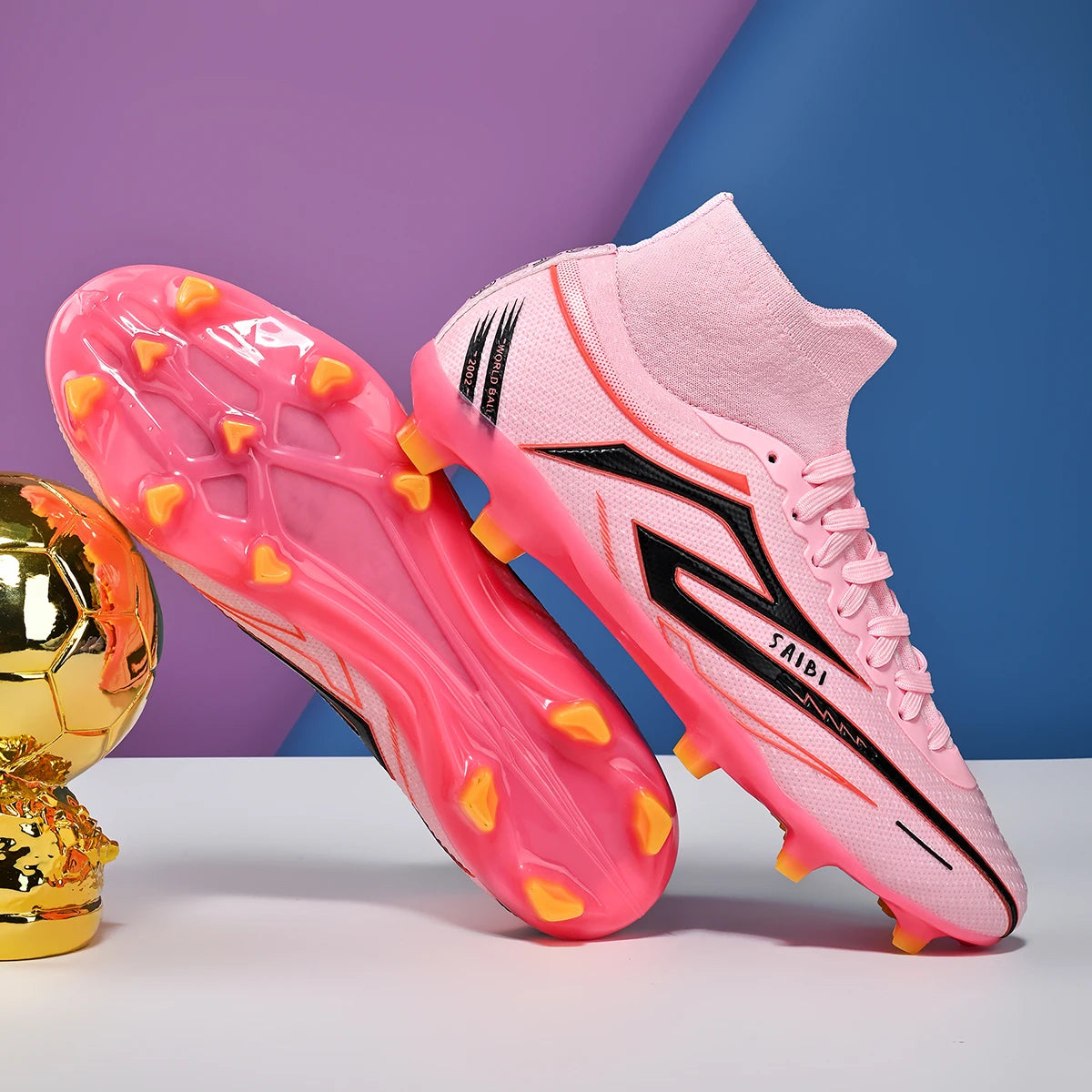 Men's football shoes, anti slip boots, AG/FG spikes, professional training shoes, breathable football shoes