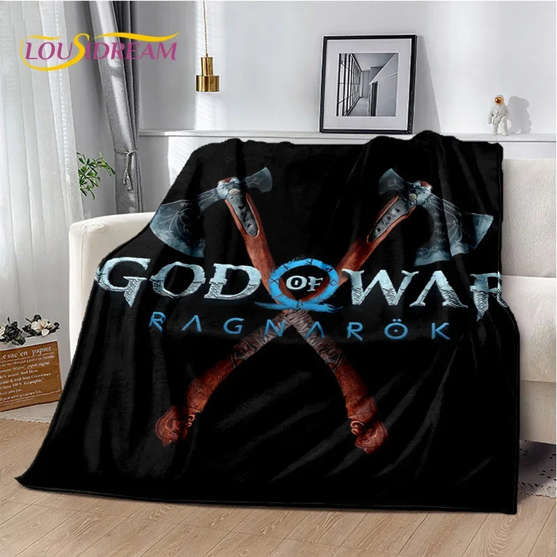 29 Style Kratos God of War Games Cartoon Blanket,Soft Throw Blanket for Home Bedroom Bed Sofa Picnic Travel Office Cover Gifts