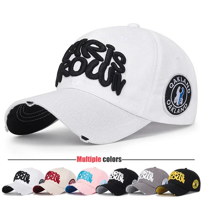 Mode, friluftsliv, sport, basebollkeps, unisex för män och kvinnor, universell bokstavsbroderi, justerbar snapback-keps