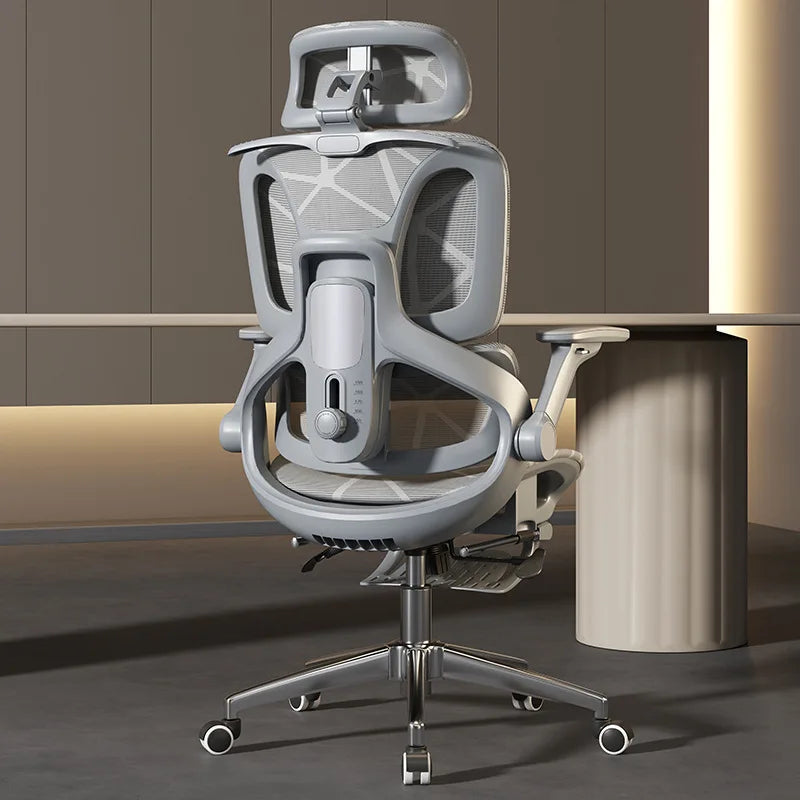 Air Titan kontor- og gamingstol i fuld mesh med ergonomisk lændestøtte i tre zoner til computer- og skrivebordsbrug for studerende, med ventilerende design