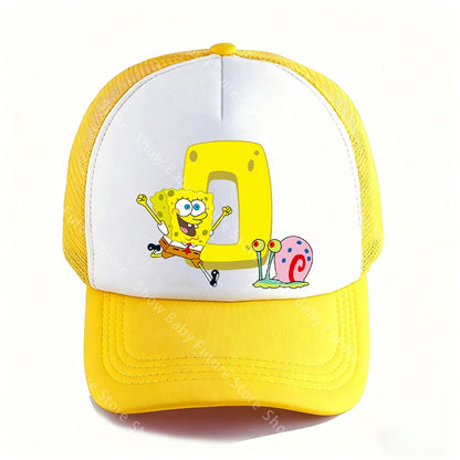 Spongebobs 4.72inch Baseball Caps for Adult Boys Kawaii Sports Breathable Mesh Hat Cute Cartoon Anime Sunbonnet Birthday Gifts