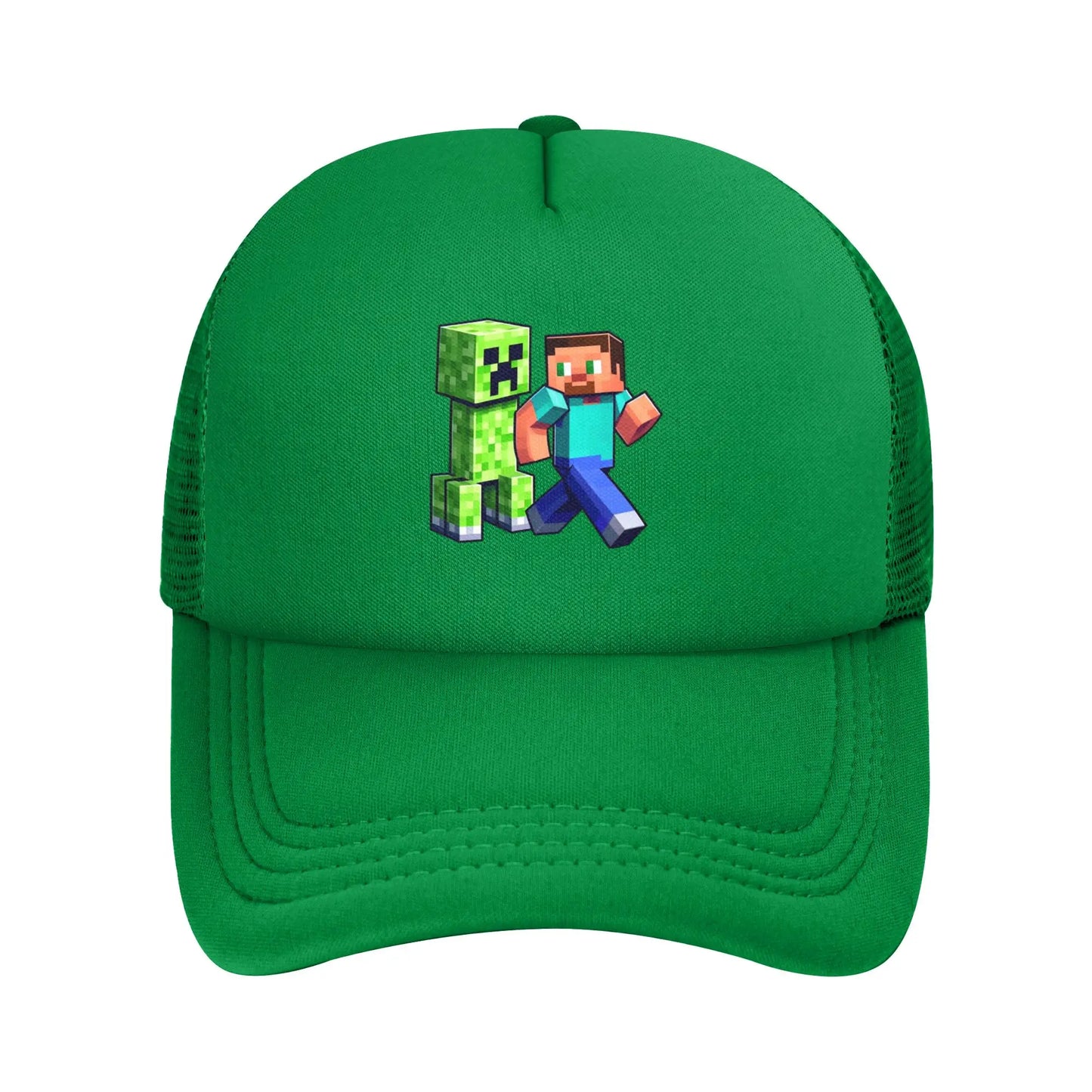Unisex Creepers mob sticker Trucker Cap Mesh Baseball Cap Snapback Caps Hats Sun Hats Breathable Golf Hats Summer