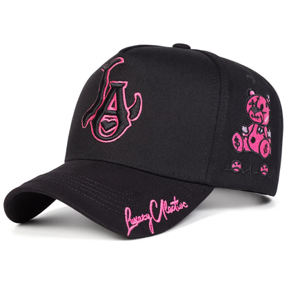 Unisex LA Love Embroidery Baseball Caps Spring Autumn Outdoor Adjustable Casual Hats Sunscreen Hat Sports Cap