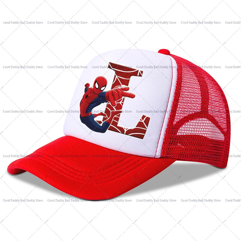 Spiderman Children Baseball Cap Kawaii Cartoon Printed Cap Boys Girls Outdoor Sports Sun Hat Adjustable Peaked Cap Kids Gifts