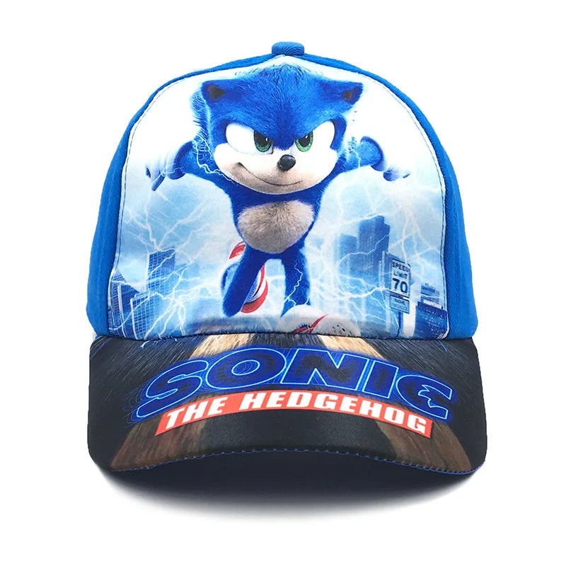 50-54cm Children's Sonic Cartoon Baseball Cap Anime Hedgehog ShadowTails Knuckles Character Sun Protection Cap Accessory Gifts
