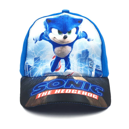 50-54cm Children's Sonic Cartoon Baseball Cap Anime Hedgehog ShadowTails Knuckles Character Sun Protection Cap Accessory Gifts