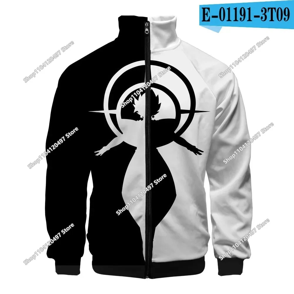 Anime Goku Dragon Ball Jacket Men Women Harajuku Hip Hop Japanese Zip Up Hoodies Goku Clothes Stand Collar Sweatshirt