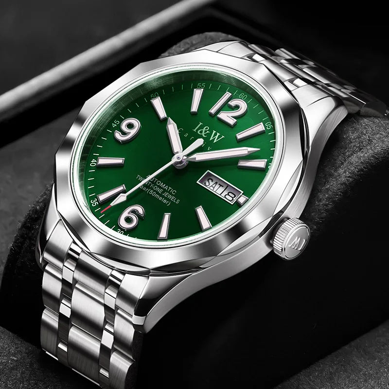 Montre mécanique de luxe pour homme Reloj CARNIVAL en tungstène, mouvement automatique MIYOTA 8205, étanche.