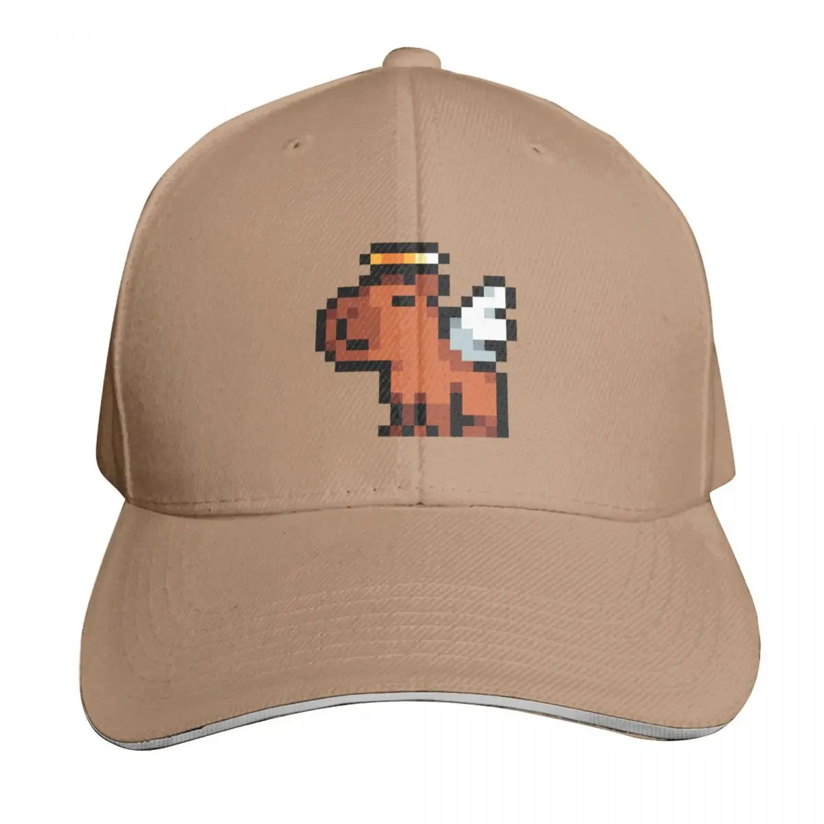 Smol Pixel Capybara - Angel Baseball Cap beach hat Golf Hat luxury woman cap New Hat Girl Men's