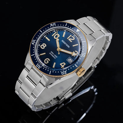 SEESTERN Diver Men's Watch Automatic Mechanical Wristwatches NH35 Movement Ceramic Bezel 20Bar Waterproof Sapphire Luminous S434-2