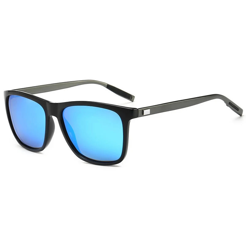 Classic Square Polarized Sunglasses Men High Quality Metal Sun Glasses Male Fashion Outdoor Anti Glare Driving Shades