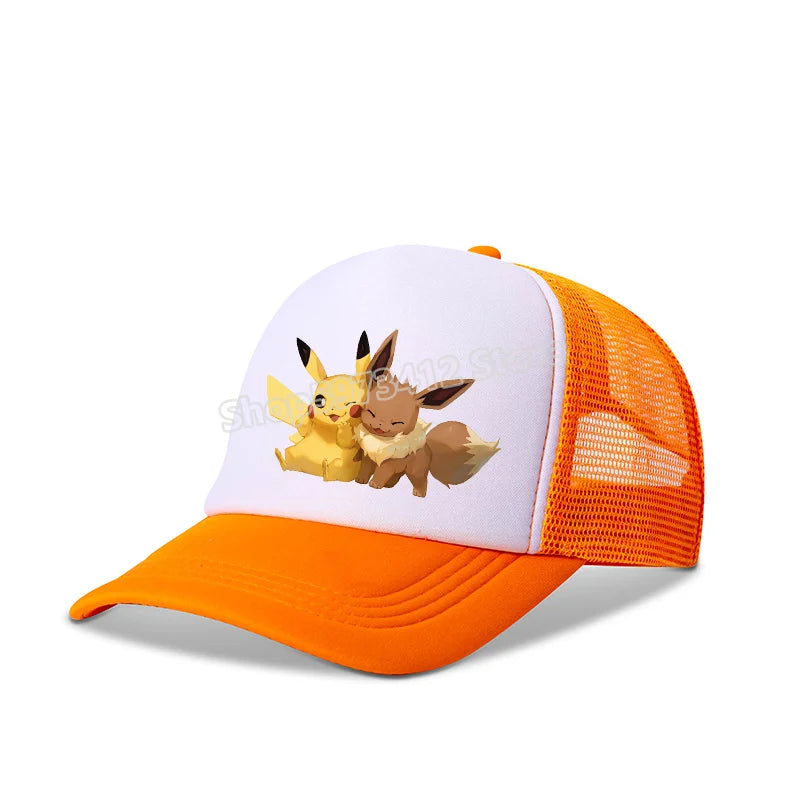 Pokemons Baseball Cap Pikachu Charizard Gengar Anime Peaked Hat Kid Adult Summer Outdoor Sport Hats Boy Casual Fashion Cap Gift