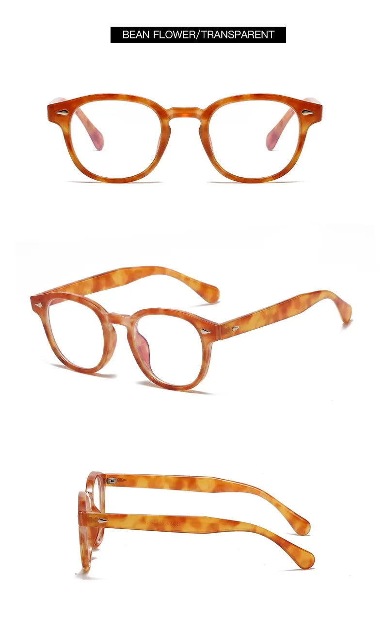 JNPCXI Quality New Retro Round Sunglasses Women Fashion Rivets Decoration Shades UV400 Men Punk Leopard Sun Glasses