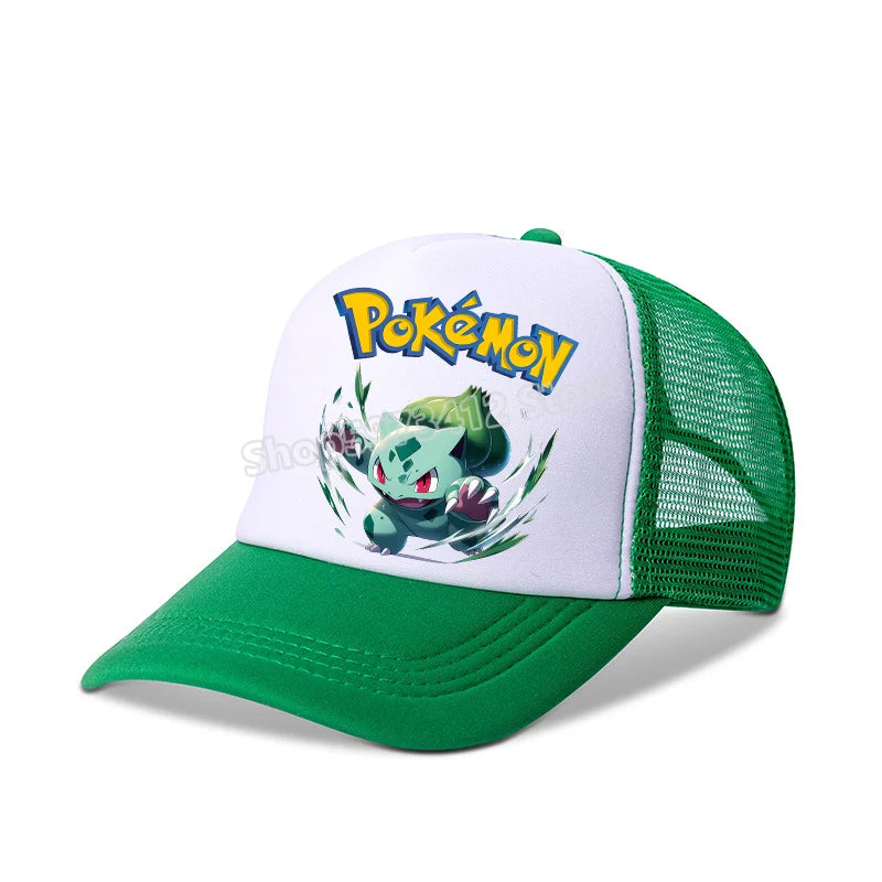Pokemons Baseball Cap Pikachu Charizard Gengar Anime Peaked Hat Kid Adult Summer Outdoor Sport Hats Boy Casual Fashion Cap Gift