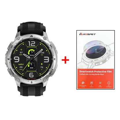 KOSPET Tank T4 Men's Rugged Smart Watch Military Grade Full Stainless Steel GPS 100M Waterproof 45M Freediving Health Monitor