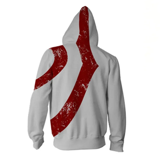 DY20Anime God of War Hoodie Cosplay Kratos Jacket Polyester Casual Coat Costumes Sportswear custom custom size25