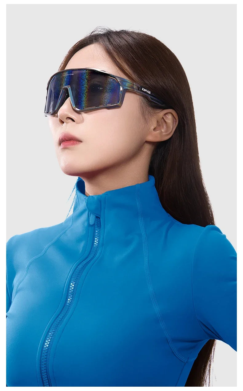 KAPVOE New Technology Nano Lenses Cycling Glasses Outdoor Sports Sunglasses Men Women Road Bike MTB Bicycle UV400 Hiking Goggles