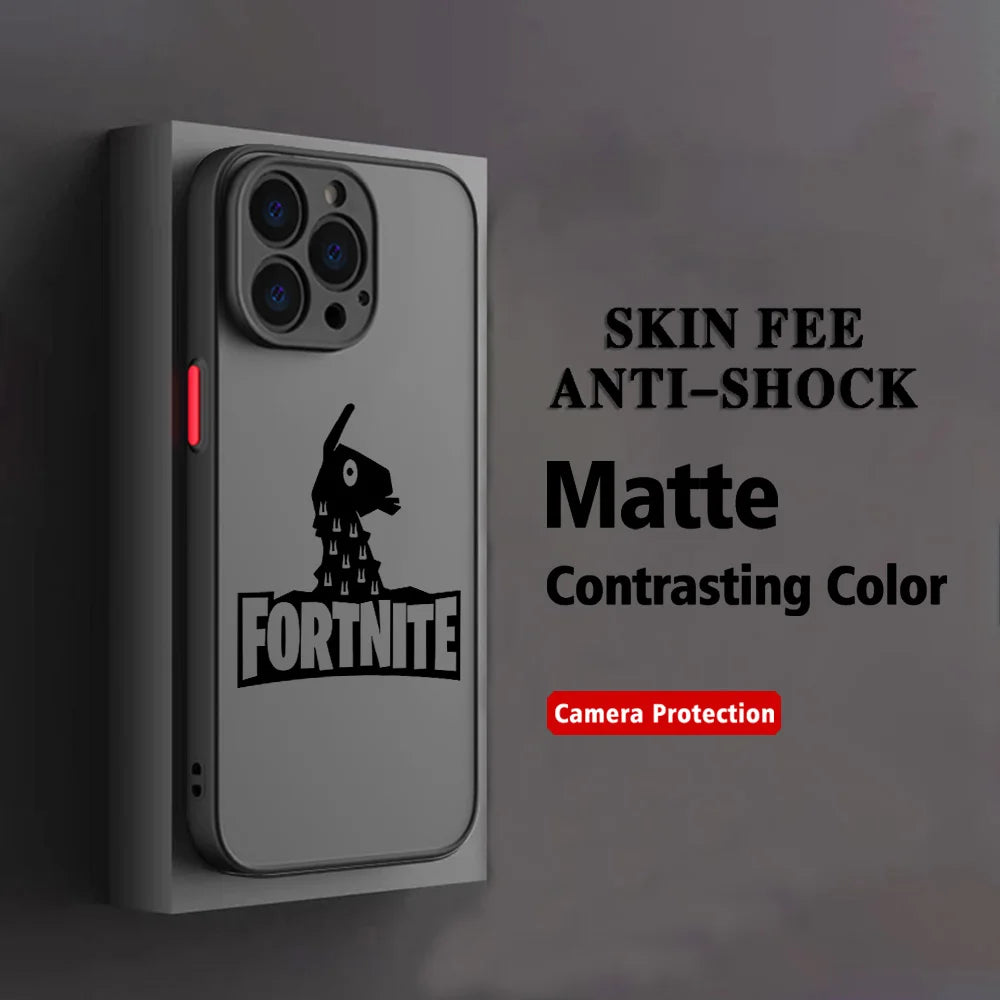 Hot Game F-Fortnites Phone Case For Xiaomi Redmi Note 14 13 12 12S 11 11S 10 10S 9T 9S 8 7 Pro Plus 4G 5G Matte Clear Back Cover