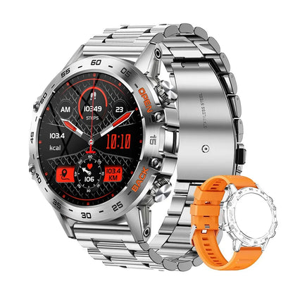 MEVADEN Steel 1.39 inch Men Luxury Smart Watch Bluetooth Call Sport Fitness Tracker Health Monitor Smartwatch for Male MD52