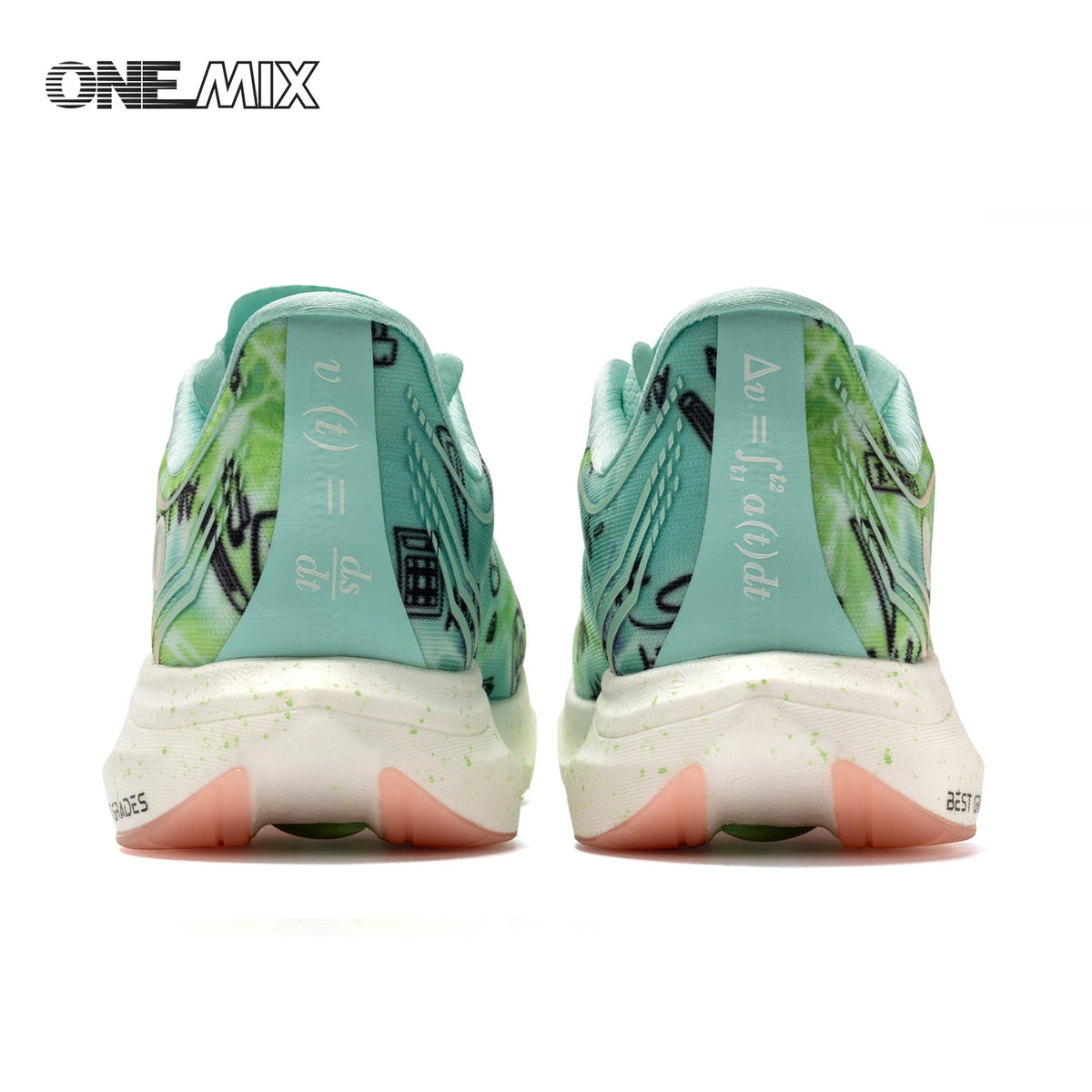 ONEMIX New Nylon Carbon Board Marathon Running Racing Shoes Shock-relief Professional Stable Support Ultra-light Rebound Sneaker