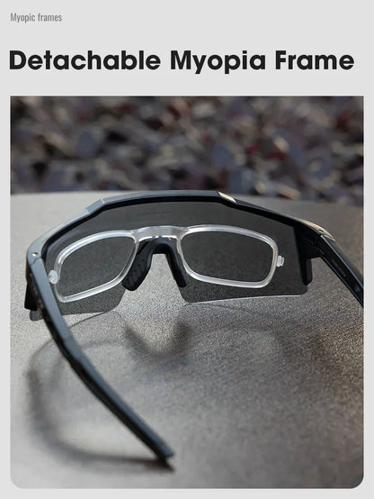 Kapvoe Photochromic Cycling Sunglasses Men Glasses Fashion Mountain Bicycle Outdoor Road Riding Goggles Eyewear Sports MTB Bike