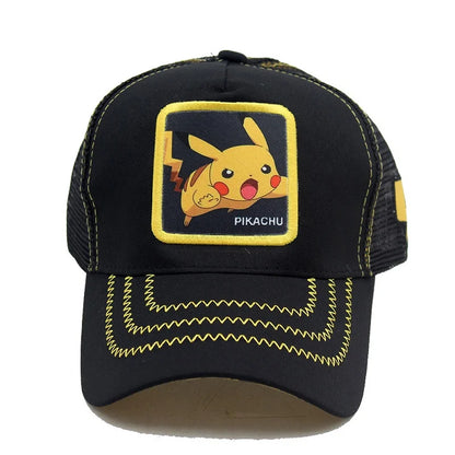 Pokemon Baseball Cap Pikachu Hat Pokemon Cosplay Hip Hop Cap for Girl Boy Children kids Anime Figures Toy Gift Cartoon Hat