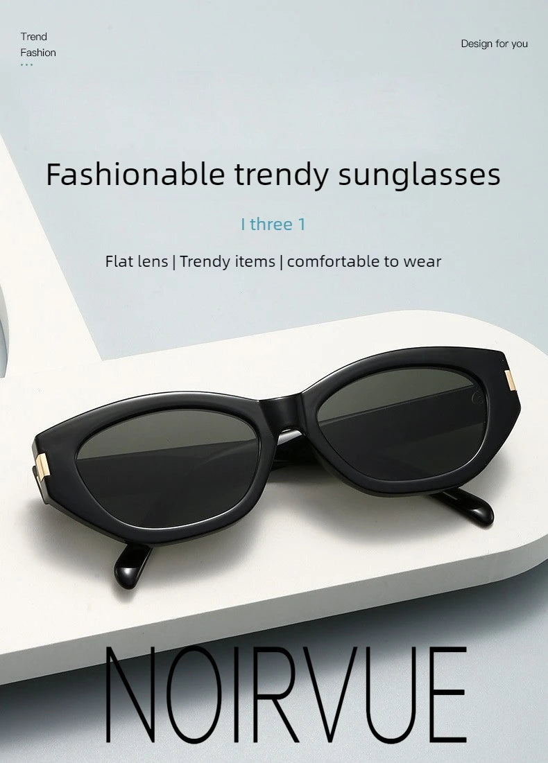 NOIRVUE New Cat-eye Butterfly Sunglasses Fashion High Quality Glasses for Women Men High-definition Nylon Lenses