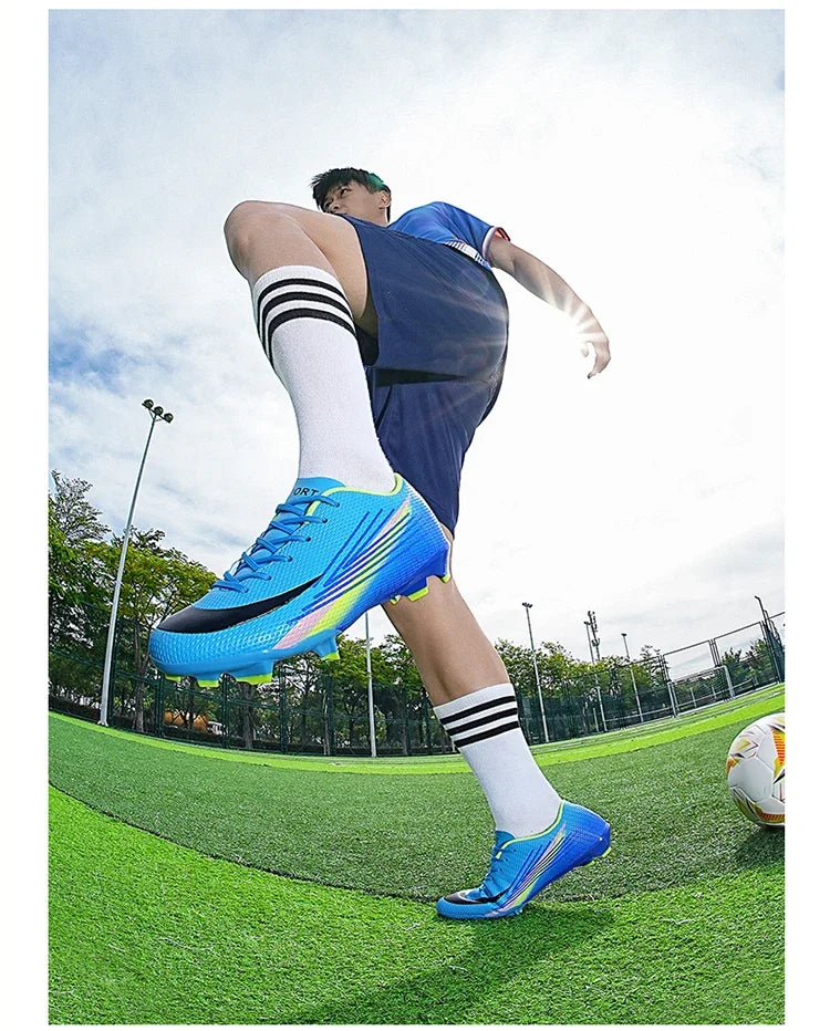 Bottes de Football pour hommes, chaussures de stade à ongles longs, confortables, de haute qualité, antidérapantes, pour Match de société professionnelle