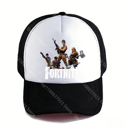 Fortnites Baseball Caps for Adult Boys Girls Cute Cartoon Summer Breathable Mesh Hat Anime Sunbonnet Headgear New Birthday Gifts