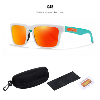 Kdeam High Quality Original Brand Design Polarized Sunglasses for Women Men Fashion Unisex  Trendy Outdoor Eyewear For Couple
