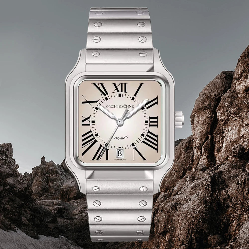 2025 New High Quality Specht&Sohne Watch 34MM Men Automatic Mechanical Watches Green Color Sapphire Stainless Steel Reloj Hombre