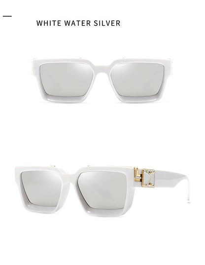 Cycling Brand Rectangle Sunglasses Men Women Luxury Shades Retro Square Sun Glasses Eyewear Trend Punk Eyeglasses For Male