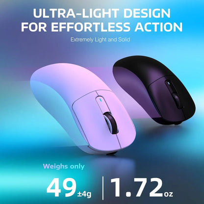 Mysz gamingowa Attack Shark X3Pro Wireless Bluetooth PixArt PAW3395 26000dpi, optyczna mysz z połączeniem Tri-Mode i makrami