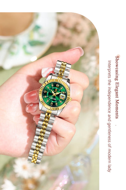 POEDAGAR Top Luxury Ladies Wristwatch Waterproof Luminous Date Casual Women Watch Stainless Steel Quartz Fashion Women's Watches