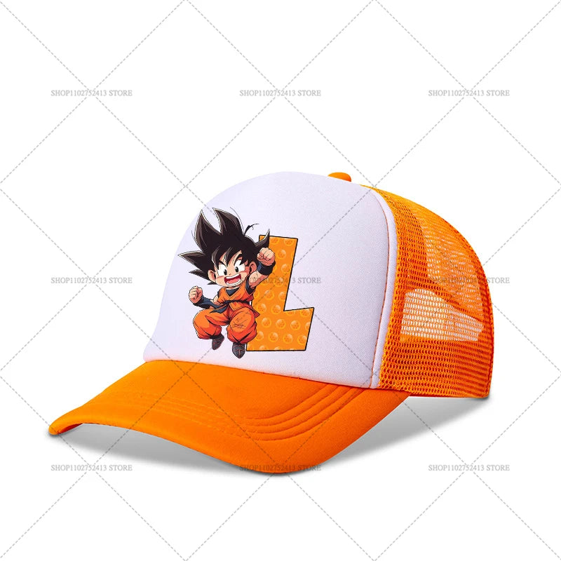 Dragons Ball Baseball Cap Cartoon Anime Figure Goku Printed Hat Athleisure Adjustable Hats Sport Casual Fashion Birthday Gift