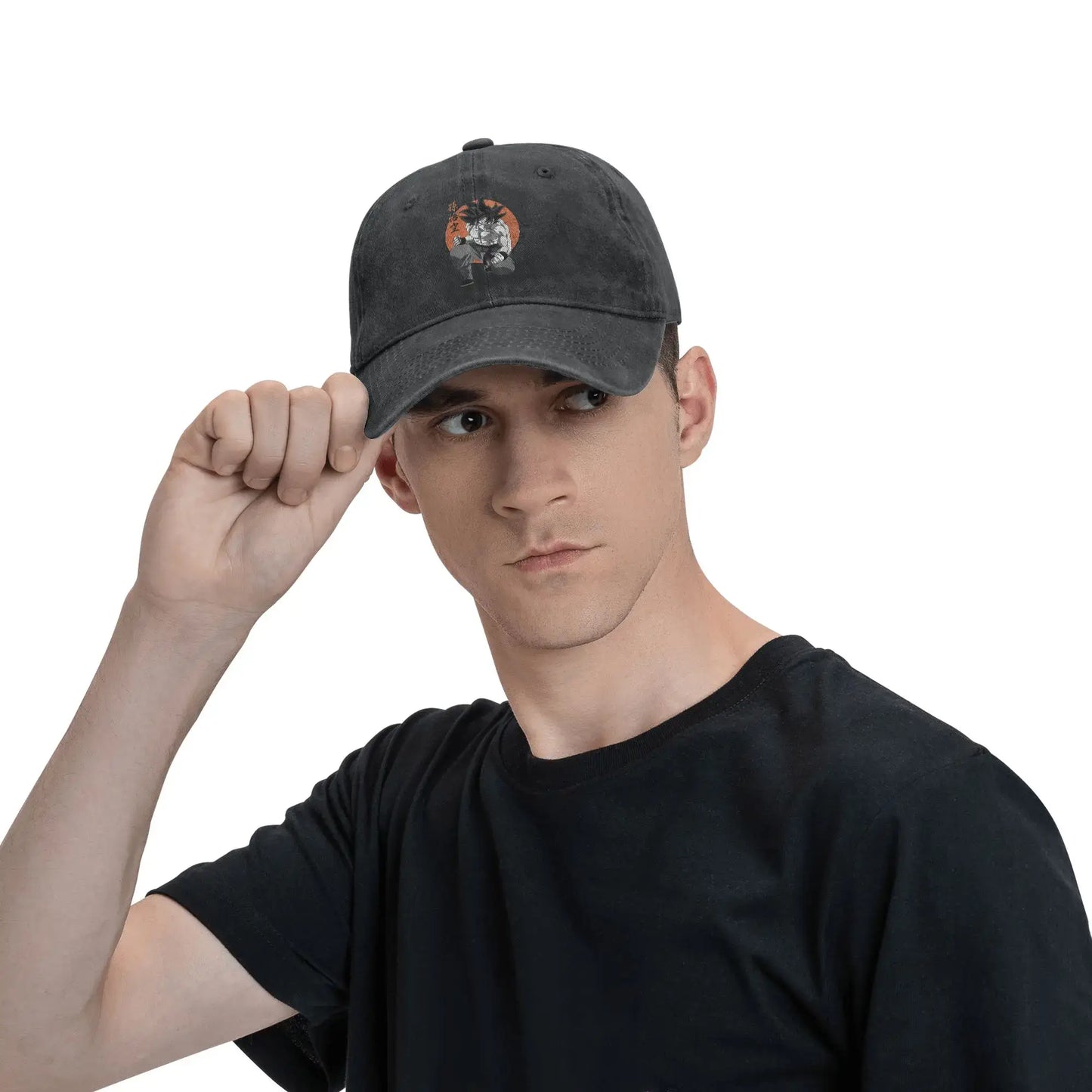 Classic DBZ dragon ball Goku Anime Baseball Caps Men Women Distressed Denim Washed Sun Cap Outdoor Running Adjustable Hats Cap, produit gaming premium Fraquane