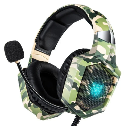 Casque de jeu filaire ONIKUMA K8 RGB, casque supra-auriculaire, microphone flexible, son surround 3,5 mm pour PC, PS4, Xbox, Switch, joueur