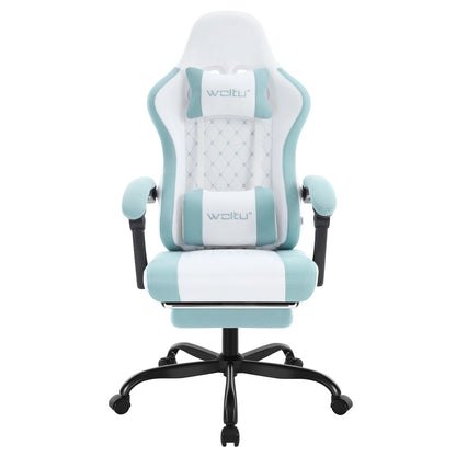 WOLTU sukamoji kompiuterio kėdė su masažo funkcija, ergonominė biuro kėdė su pagalvėle ir pakoju, reguliuojamo aukščio gaming kėdė