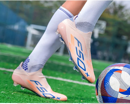 New Men’s Soccer Shoes Grass Football Boots Ultralight Sport Comfortable Indoor Cleats Non-Slip FG Turf Futsal Adult Non-Slip