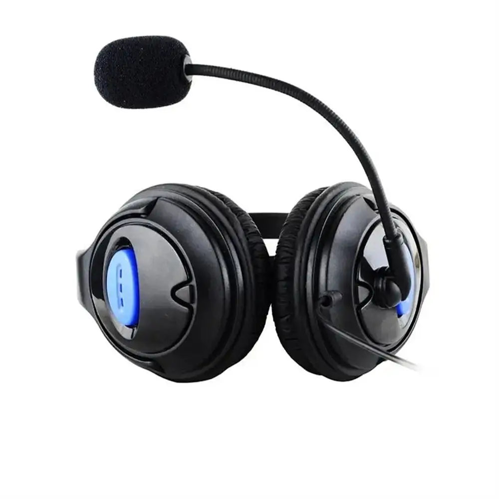 Écouteurs avec Microphone casque de jeu filaire basses profondes sur l'oreille casque de musique isolation du bruit 3.5mm Gamer écouteur ordinateur portable