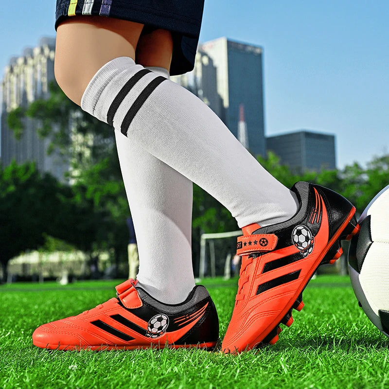 Chaussures de football pour enfants, garçons et filles, crampons de football à tige basse, baskets d'entraînement en plein air pour enfants, bottes de football tendance pour étudiants