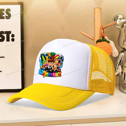 Wojan Teams Mesh Baseball Cap Cute Cartoon Summer Outdoor Sports Sun Hat Fashion Parent-child Activity Breathable Sunbonnet Gift