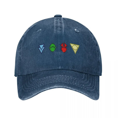 Twilight Imperium Technology Symbols Pixel Art Baseball Cap Icon Ball Cap fishing caps man fun hats Boy Women's