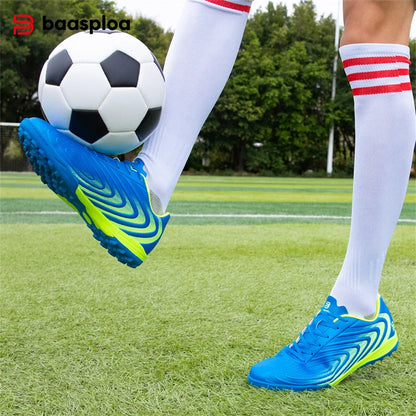 Baasploa Herren-Fußballschuhe – bequeme, leichte Trainingsschuhe für Kunstrasen – professionelle, weiche Herren-Sneaker mit rutschfester Sohle