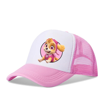 New PAW Patrol Children Baseball Cap Cartoon Skye Chase Print Sun Hat Boys Girls Adjustable Peaked Caps Summer Casual Hats Gifts