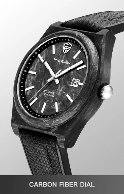 Carbon Fibre Luminous 40mm Automatic Watch Luxury 100m Waterproof Diver Watches automatic Men Watch Japan Miyota 8215 Movement