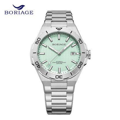 BORIAGE Fully automatic mechanical men's watch BGW9 luminous watch MIYOTA9015 movement 316 stainless steel 200m Water Resistance