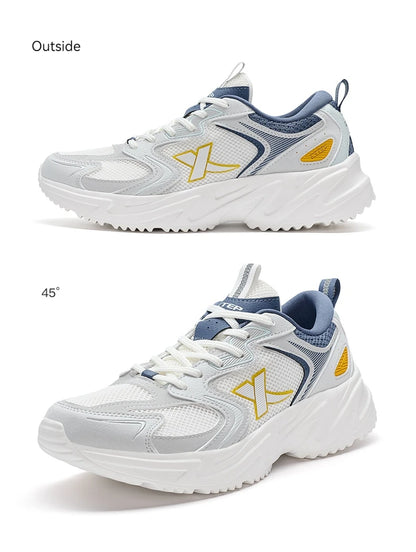 Xtep Casual Shoes For Men Summer Durability Men's Sports Shoes Wear-Resistant Lace Up Non-Slip Outdoor Shoes 876219320026